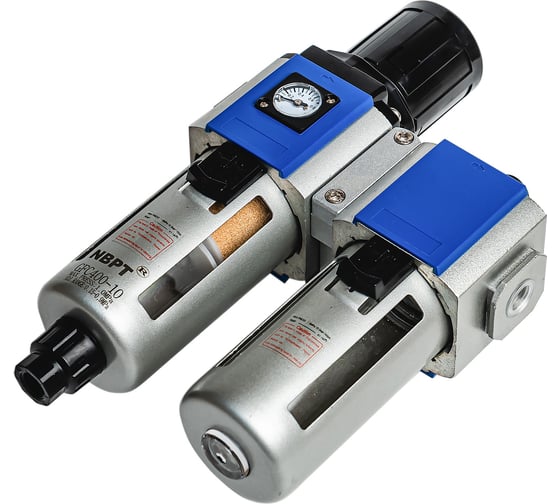 Изображение товара Фильтр с регулятором и лубрикатором 6000 л/мин gfc400-3/8 (03) n NBPT 57582