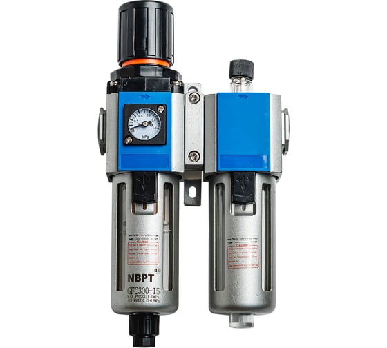 Изображение товара Фильтр с регулятором и лубрикатором 2000 л/мин gfc300-1/4 (02) n NBPT 57551