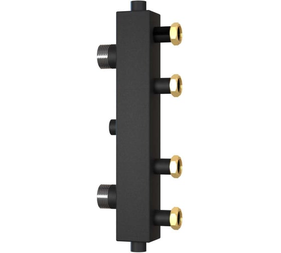 Изображение товара Коллектор WARME с гидроразделителем wksg.35 "вулкан" на 2 контура с накидными гайками WKSG.35.2.F