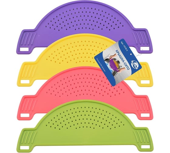 Изображение товара Крышка-сито Мультидом 28х10.5 см 3 цвета СК76-5