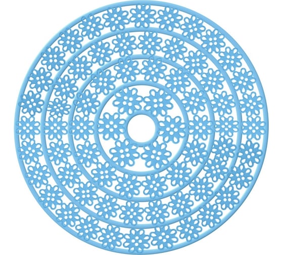 Изображение товара Коврик в раковину Мультидом Кружево круглый диаметр 29 см 3 цвета VL38-73