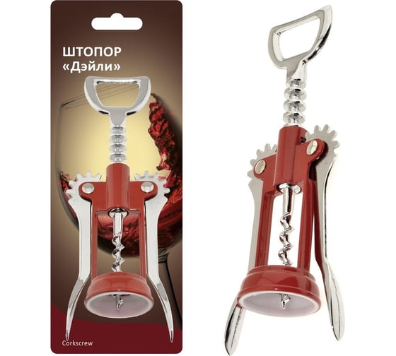 Изображение товара Штопор Мультидом красный Z13-60