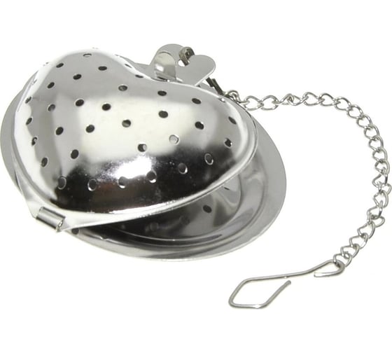 Изображение товара Ситечко для чая Мультидом Сердце с подставкой AN11-59