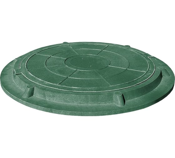 Изображение товара Ревизионный люк Neoкомпозит ППК тип "ЛМ" (легкий малый) d-580, до 1.5 т, зеленый Л-580 1,5т З