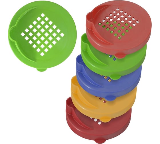 Изображение товара Сливная крышка для банок Мультидом диаметр 8 см 5 цветов МГ76-84