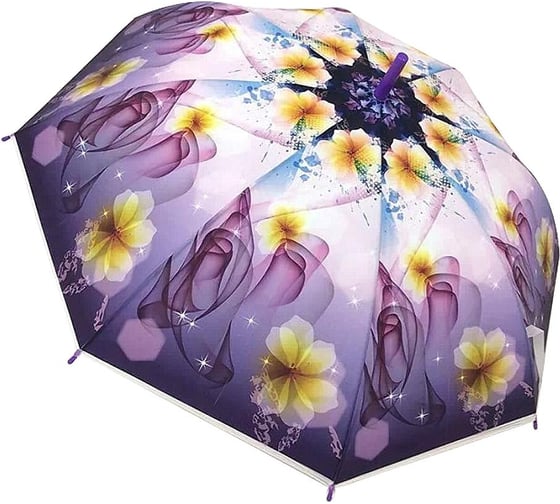 Изображение товара Зонт Мультидом Цветы полуавтомат диаметр 95 см FX24-20
