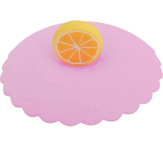 Изображение товара Силиконовая крышка-присоска для чашек и банок Мультидом Фруктовый ломтик 4диз VL80-101