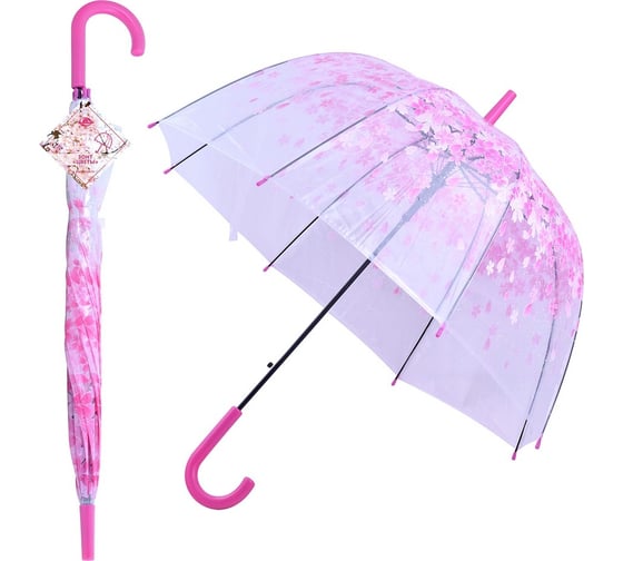 Изображение товара Зонт Мультидом Цветы полуавтомат диаметр 80 см FX24-13