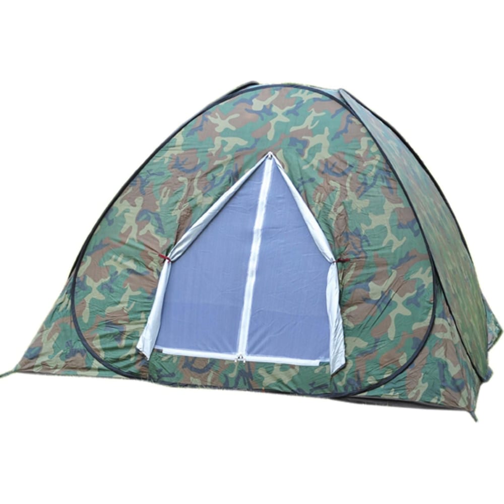 Туристическая четырехместная однослойная палатка-автомат WILDMAN палатка туристическая sande 3 р 205 х 180 х 120 см 3 местная однослойная