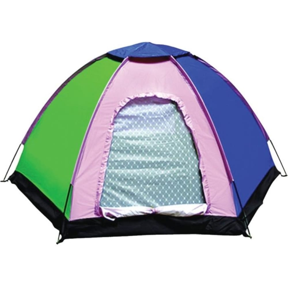 Туристическая четырехместная однослойная палатка WILDMAN палатка автомат туристическая maclay swift 2 200х150х110 см 2 местная однослойная