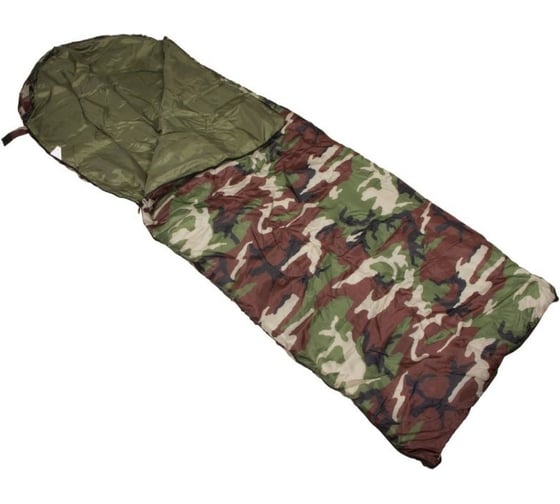 Изображение товара Туристический спальник WILDMAN Милитари 220х75 см, 250гр 81-611