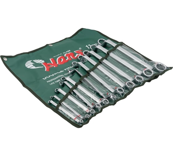 Изображение товара Комплект накидных ключей 75град, 6-32мм, 11шт Hans 16011M