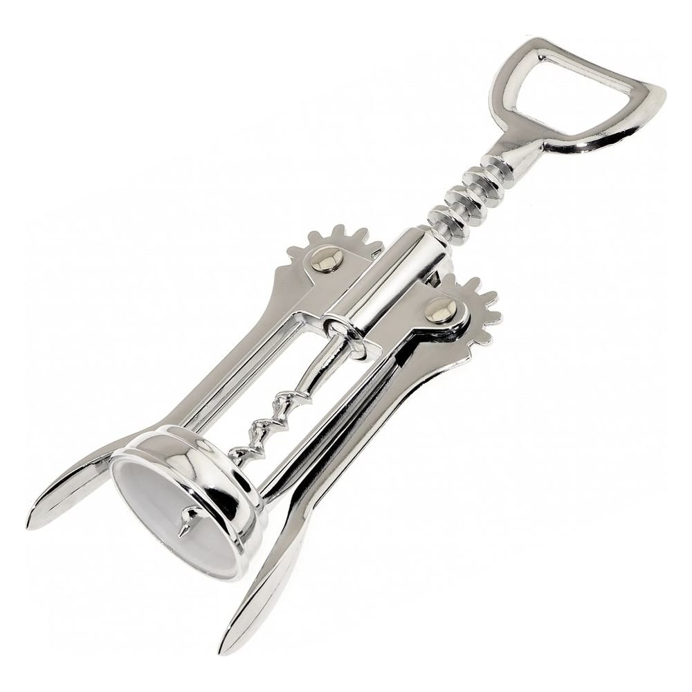 Изображение товара Штопор Мультидом Дейли хром Z13-54 - качественный бабочка из стали серебристого цвета