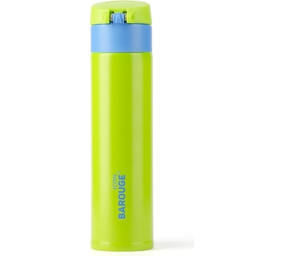 Изображение товара Термобутылка BAROUGE Travel Bottle лайм/голубая, из нержавеющей стали BT-154 350 мл/лайм/голубой