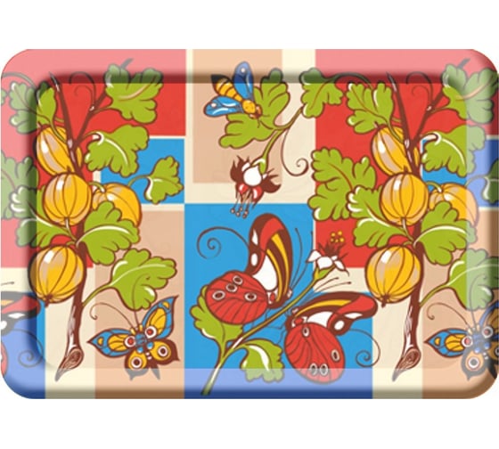 Изображение товара Поднос для сервировки Мультидом лето 20х14 см 3 дизайна МТ76-37