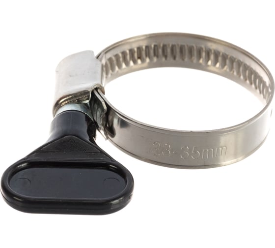 Изображение товара Обжимной хомут QUATTRO ELEMENTI 20-35 мм нержавеющая сталь с ключом 2 шт 642-234
