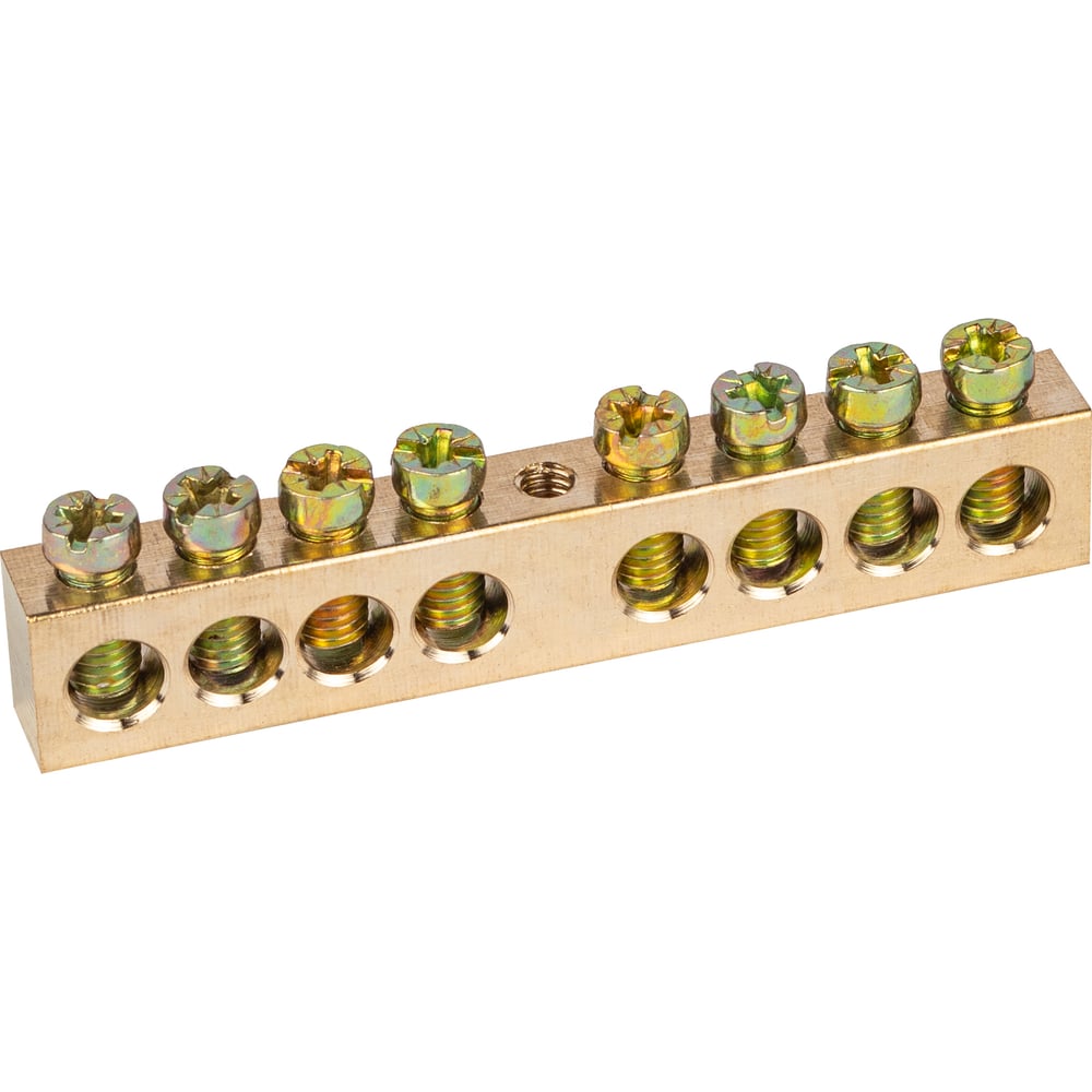 Изображение товара Латунная шина ЭРА NO12230 PEN земляноль 8x12мм для электросистем