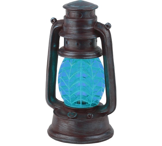 Изображение товара Садовый светильник на солнечной батарее ЭРА SLRSN23LANTBU, полистоун, пластик, синий, 21,3 см Б0032584