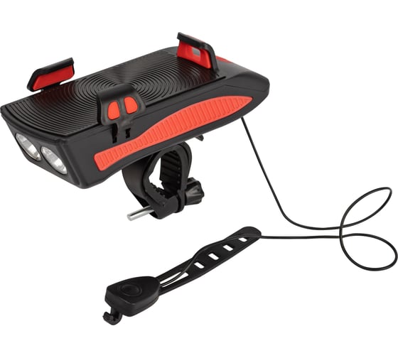 Изображение товара Велосипедный светодиодный фонарь ЭРА VA802 аккумуляторный powerbank сигнал держатель для телефона 5W Б0058230