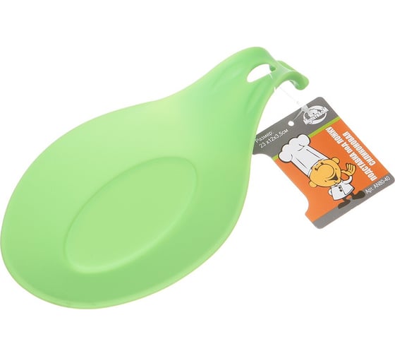 Изображение товара Подставка под ложку Мультидом силикон 23х12 см 3 цвета AN80-40