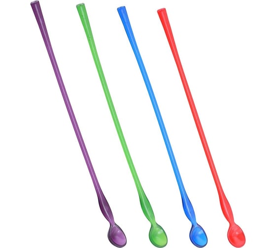 Изображение товара Набор палочек для коктейля Мультидом 4 шт длина 26 см VL13-137