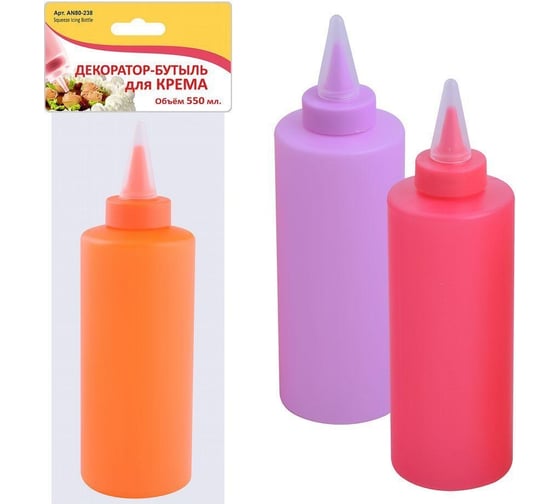 Изображение товара Декоратор-бутыль для крема Мультидом 550 мл AN80-238