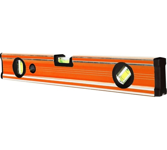 Изображение товара Строительный уровень BOHRER 800 мм, 3 глазка, 45/90/180 фрезерованная поверхность, алюминий, усиленная конструкция 48102080