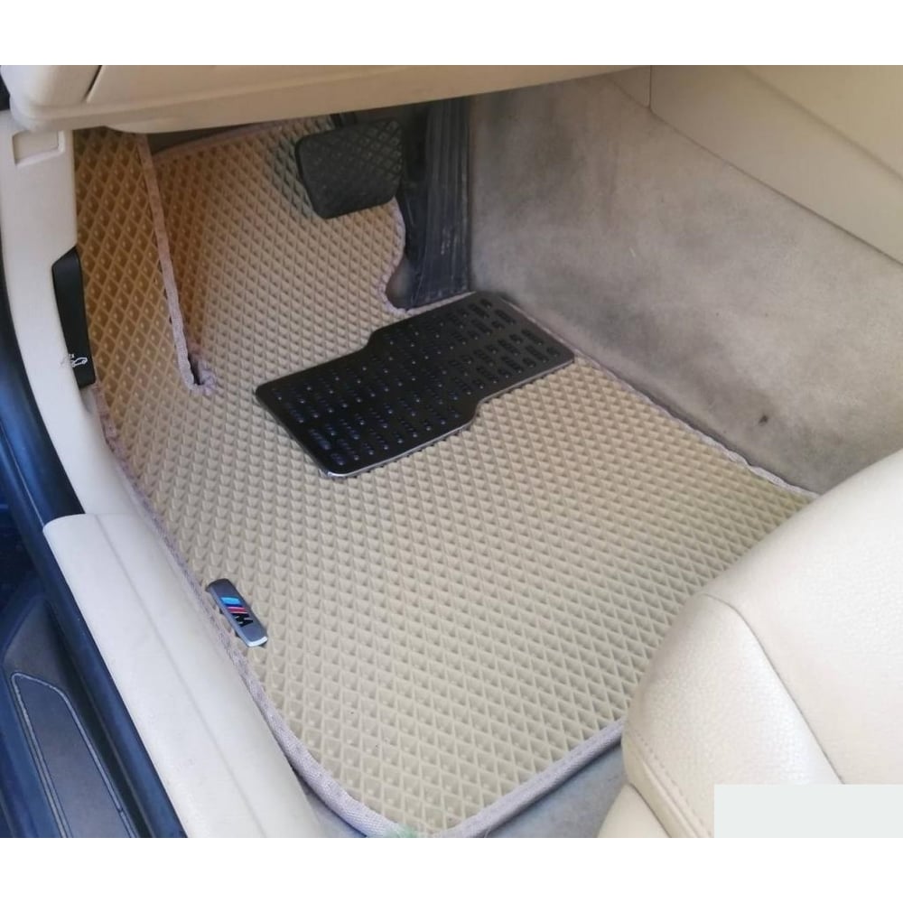 Комплект ковриков в салон bmw 3 vi (f30) седан 2011 — 2019, черный ромб с черным кантом DuffCar комплект адаптеров lux hyundai elantra седан c 2016 г