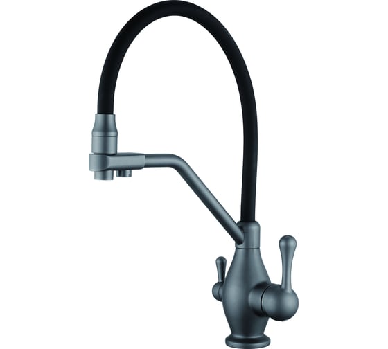 Изображение товара Смеситель для кухни Rose с гибким изливом и подключением фильтра R858Y