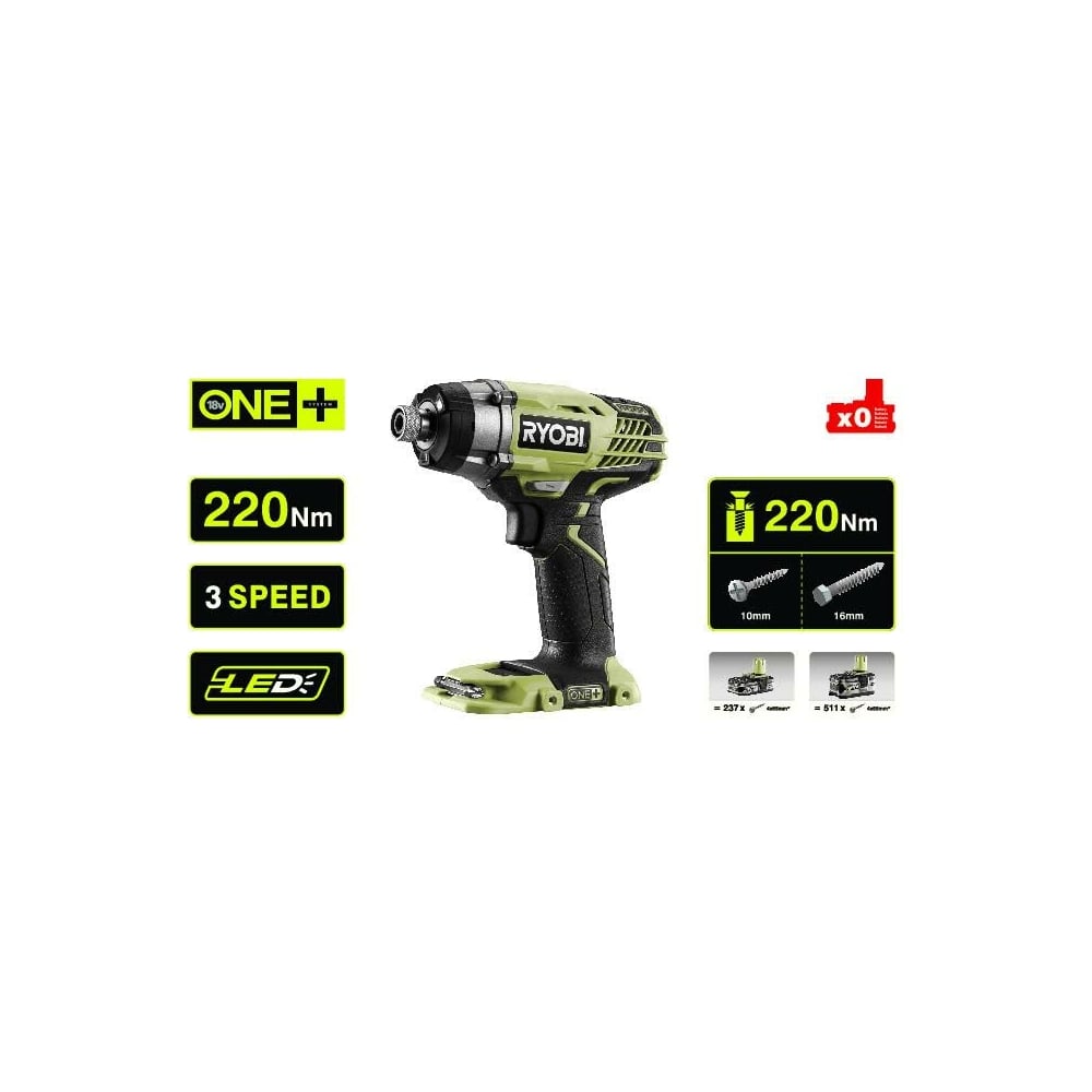 фото Импульсный винтоверт ryobi