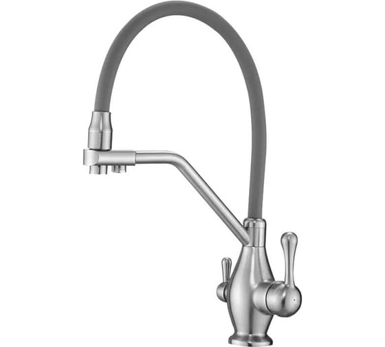 Изображение товара Смеситель для кухни Rose с гибким изливом и подключением фильтра R858L