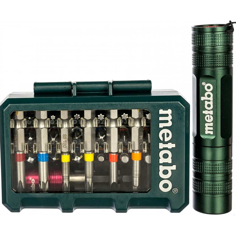 Изображение товара Набор бит 29 предметов с фонариком Metabo 626721000 высокого качества