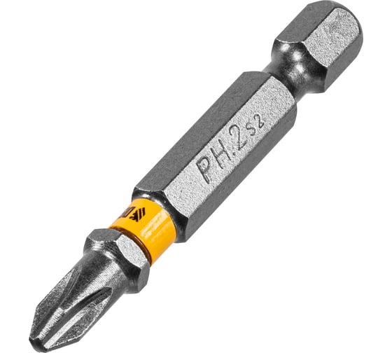 Изображение товара Набор бит PH2, 50 мм, сталь S2, 20 шт, пластиковая коробка Denzel 11681