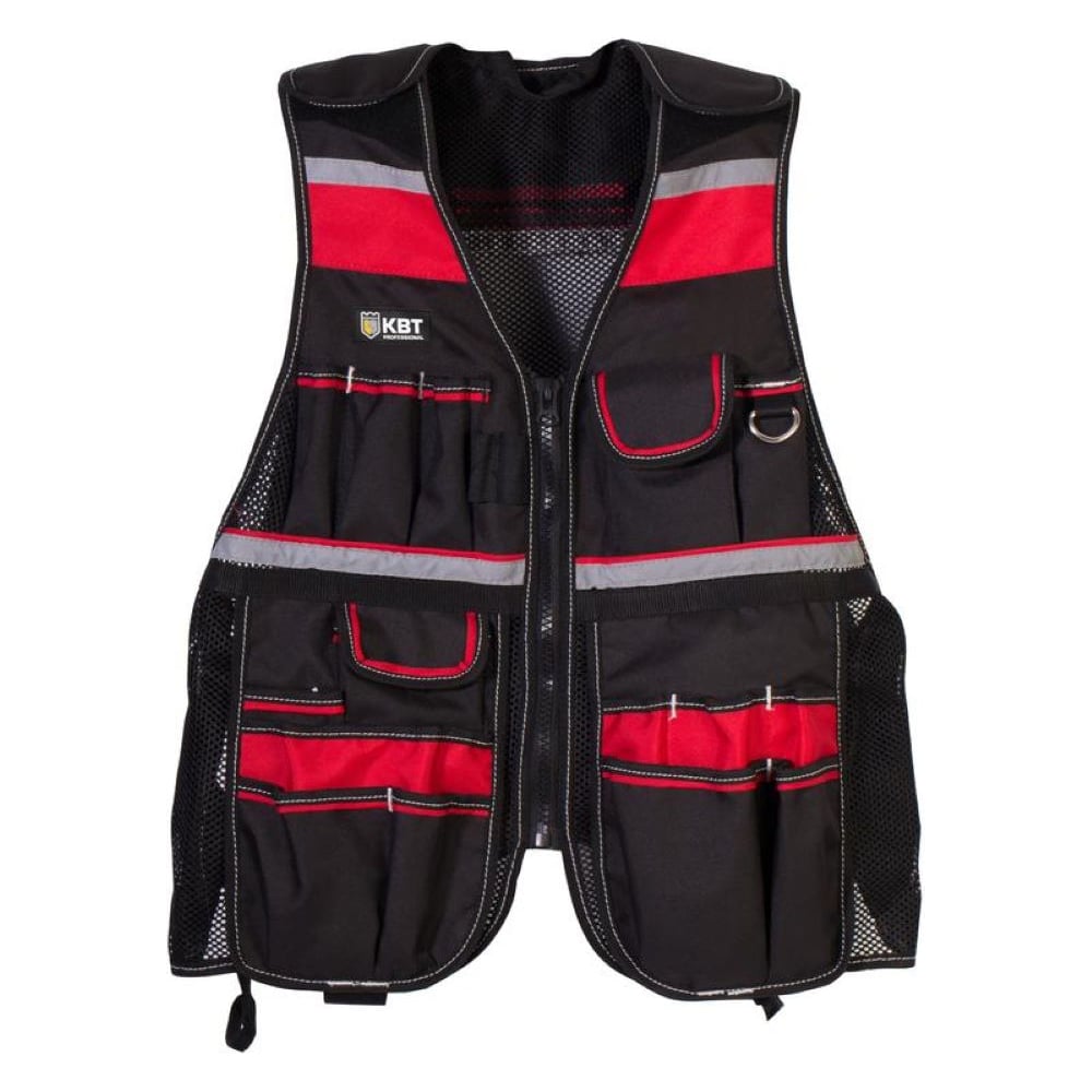 Изображение товара Жилет монтажника КВТ С-22 69310 водоотталкивающий с светоотражающими полосами