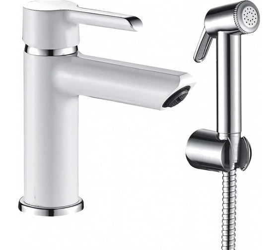 Изображение товара Смеситель для раковины Shevanik с гигиеническим душем S6071F