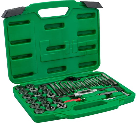 Изображение товара Набор метчиков и плашек TOPTUL М3-М12, 40 предметов JGAI4001