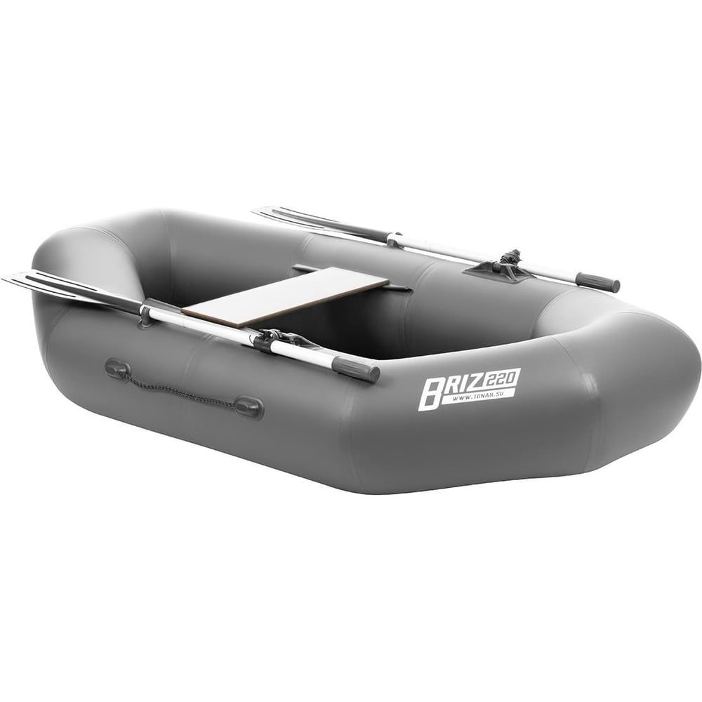 Изображение товара Лодка Тонар Бриз 220 серый гребная лодка из ПВХ 220 см