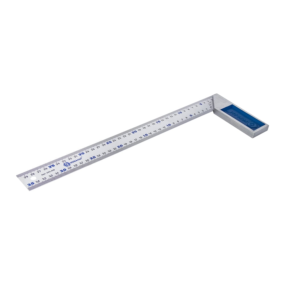 Изображение товара Столярный угольник 400 мм из нержавеющей стали и чугуна КОБАЛЬТ 243-448