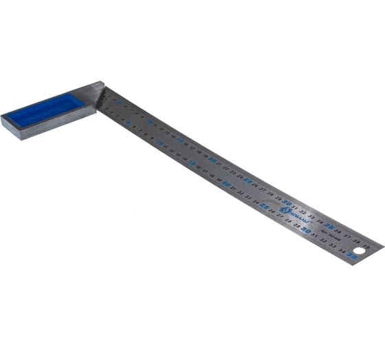 Изображение товара Столярный угольник 400мм, нерж.сталь, чугунное основание КОБАЛЬТ 243-448