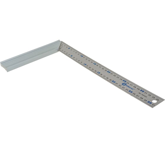 Изображение товара Столярный угольник 350мм, нерж.сталь, алюминиевое основание КОБАЛЬТ 243-615