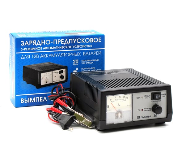 Изображение товара Зарядное устройство Вымпел -30 (автомат, 0-20А, 14.8/16/18 В, стрелочный амперметр) 2009