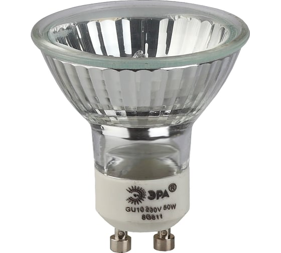 Изображение товара Галогенная лампочка ЭРА GU10JCDR (MR16)35W230V GU10 35 Вт софит теплый белый свет Б0051799