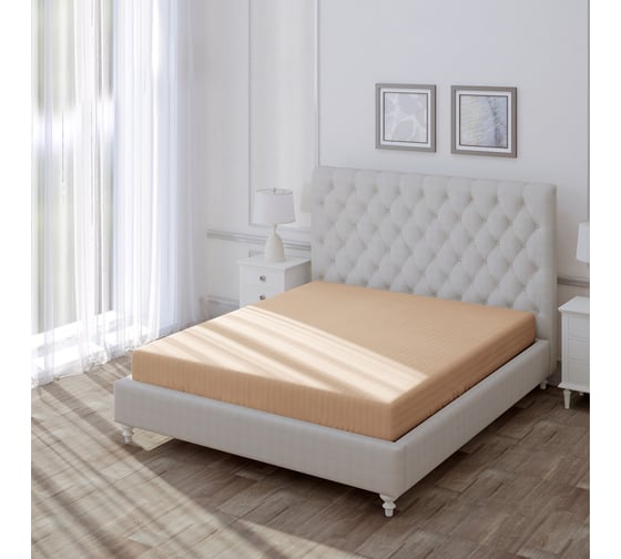 Изображение товара Простыня Волшебная Ночь Coffee cream поплин, 180/215 789227