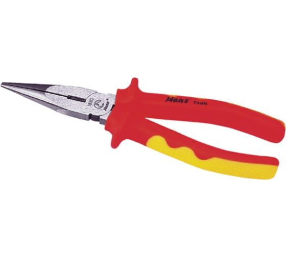 Изображение товара Плоскогубцы с длинными губками для электрика 160мм Hans 1838-06