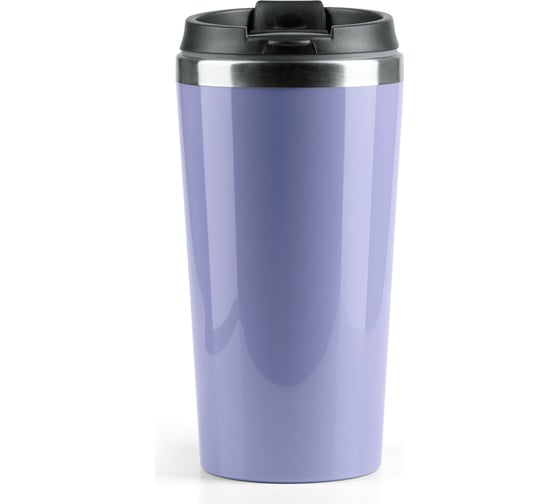 Изображение товара Термобутылка BAROUGE Travel Tumbler сиреневая, из нержавеющей стали, с крышкой на резьбе BT-055 400 мл/сиреневый/стакан