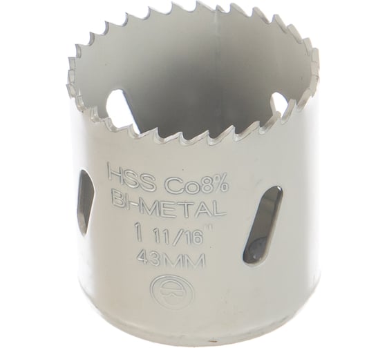 Изображение товара Коронка биметаллическая HSS Co 8% (43 мм) RUKO 126043