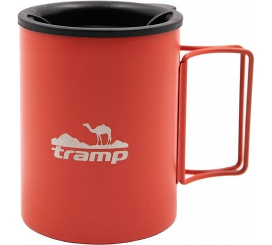 Изображение товара Термокружка со складными ручками и поилкой Tramp терракотовый TRC-136.17