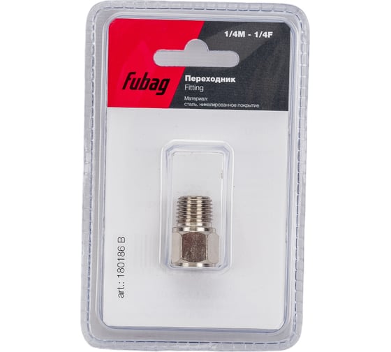 Изображение товара Переходник (1/4"M на 1/4"F; блистер) FUBAG 180186 B