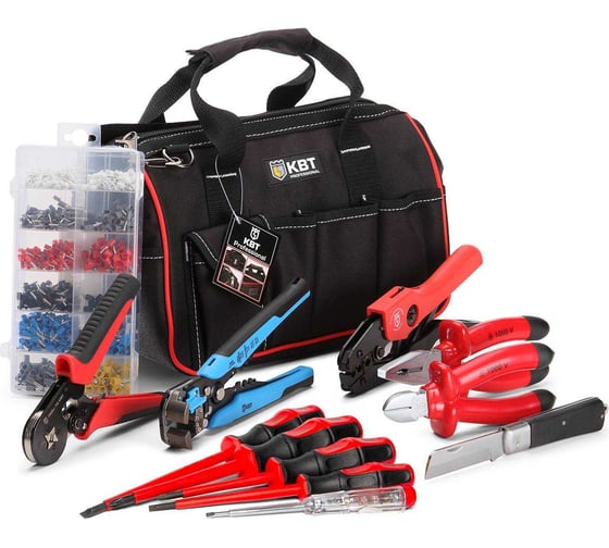 Изображение товара Набор электромонтажника КВТ НИЭ-03 "Щитовик" в сумке 12 предметов 66355