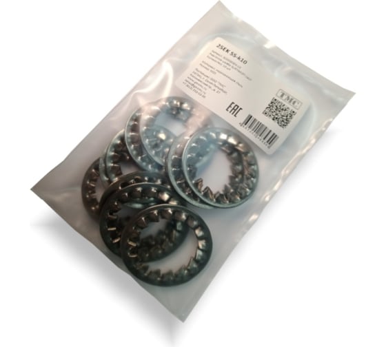 Изображение товара Рифленая шайба SURYAKOTI CAST 25EK SS-к10 - размер 25, нержавеющая сталь, комплект 10 шт. SC03020EK-10